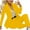 A Yellow, variant on VEKDONE Women's Long Sleeve Button Blazer Jacket Elegant Slim Fit Work Office Outwear with Pocket Business Casual Loose Fit Blazer Coat Solid Color Lapel Jackets