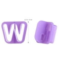 thumbnail image 2 of unbranded 40Ud Cortadores De Galletas Letras Y Números Con Superficie Antiadherente Morado, 2 of 4