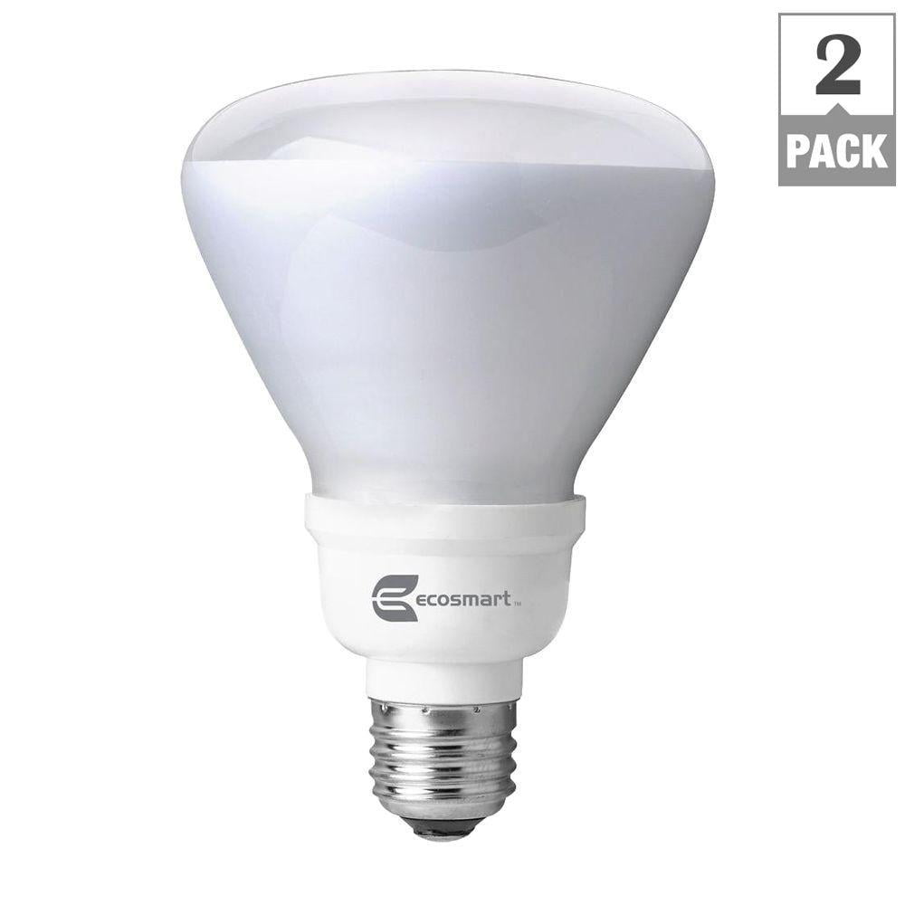10 Packs Of 2 Ecosmart 65 Watt Equivalent Br30 Cfl Light Bulb Soft White Esbr314ib2 10 Packs Of 2 Ecosmart 65 Watt Equivalent Br30 Cfl Light Bulb Soft White Esbr314ib2