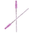 thumbnail image 3 of Cepillo de maquillaje de nailon portátil Ecomeon 50 piezas varillas de rímel desechable para cejas y pestañas morado, 3 of 6