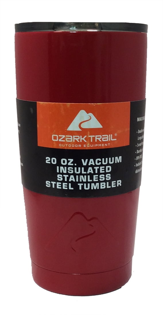 Ozark Trail Powder Coated 20 Oz. Vacuum Insulated Tumbler with Lid