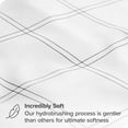 thumbnail image 2 of Bare Home Ultra-Soft Sheet Set - Premium 1800 Collection - Deep Pockets - 4-Pieces - California King, Modern Plaid - White/Gray, 2 of 8