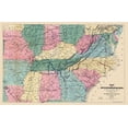 thumbnail image 2 of Bien 18x13 White Modern Wood Framed Museum Art Print Titled - United States Military Railroads 1862 to 1866, 2 of 4