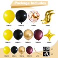 thumbnail image 2 of Kit de guirnaldas con globos HILAVO, negro, borgoña y dorado para fiesta, 2 of 7