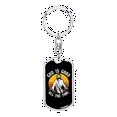 thumbnail image 1 of Good All The Time Stainless Steel or 18k Gold Premium Swivel Dog Tag Keychain, 1 of 8