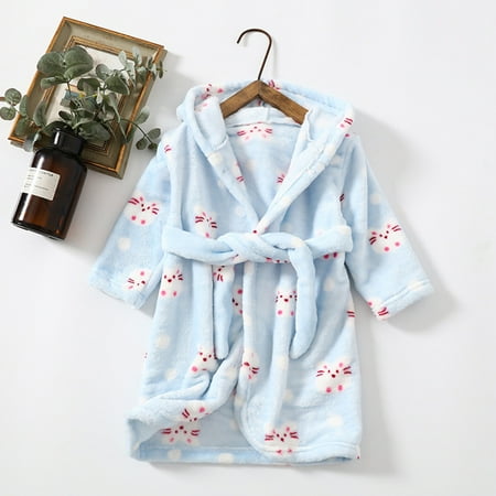 

Cathalem Toddler Summer Pajamas Set Toddler Kids Baby Boys Girls Robe Sets Cartoon Bathrobes Hooded Warm Boys Pajamas Size 10 12 Pajamas Blue 2-3 Years