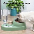 thumbnail image 3 of Surrunme Stainless Steel or Ceramics Bowl for Cat Double Dog Bowl Automatic Water Drinker Food Feeder Dispenser Pet Food Drink ShopWise Round, 3 of 14