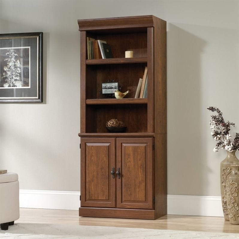 Sauder Orchard Hills 3 Shelf Bookcase In Milled Cherry 1