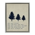 thumbnail image 5 of Stupell Industries You are Loved Son Trees Luster Gray Framed Floating Canvas Wall Art, 24x30, by Daphne Polselli, 5 of 5