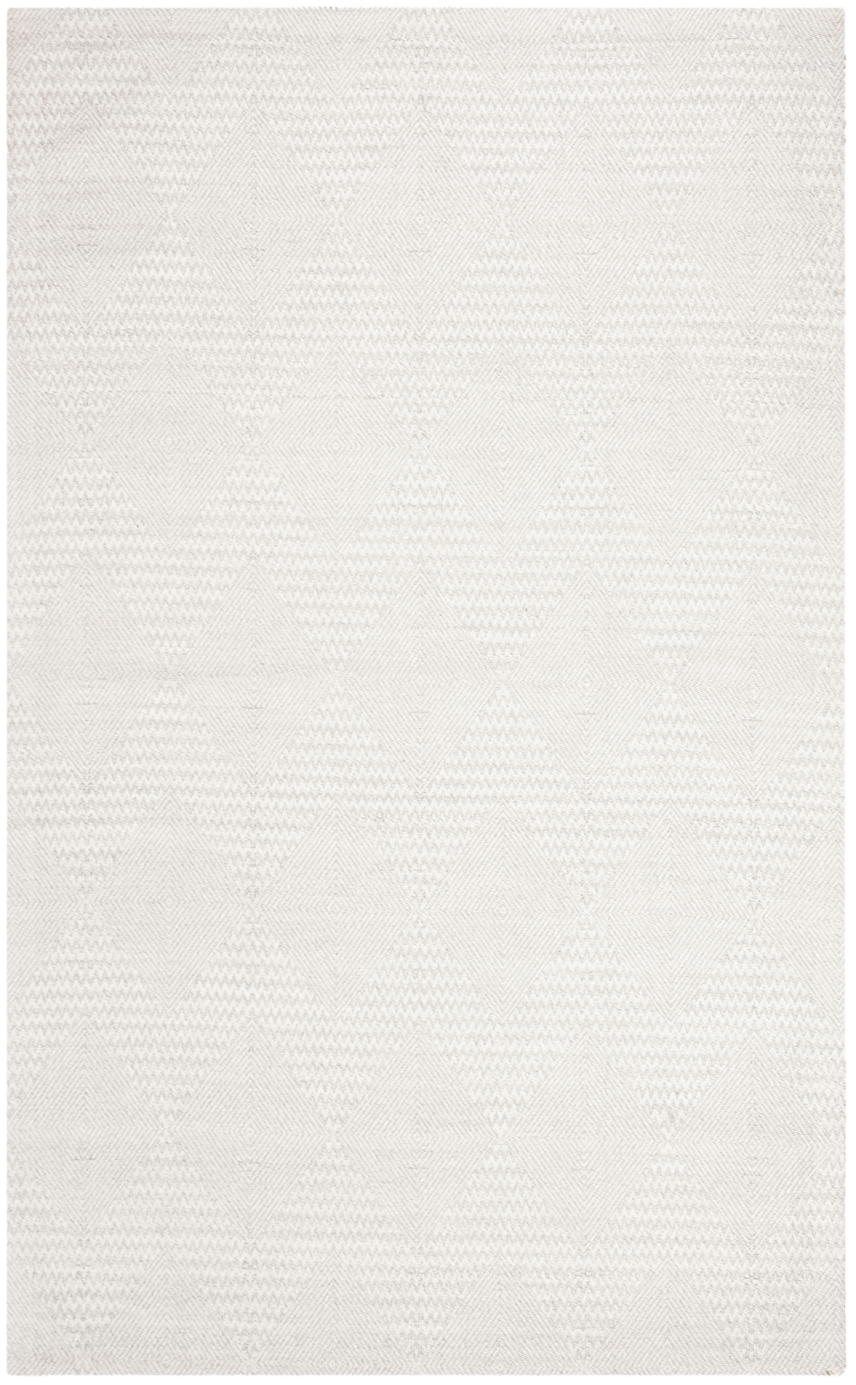SAFAVIEH Marbella Aylen Geometric Area Rug, Silver/Ivory, 6' x 6' Square