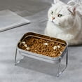 thumbnail image 4 of Stainless Steel Pet Bowl, Cat and Dog Food Water Bowl, Double Dish with Non-Skid Feet, Tilt Design, Rust-Resistant, Easy to Clean, 27cm, 4 of 7