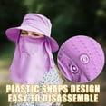 thumbnail image 3 of Fishing Hat for Men & Women, Outdoor UV Sun Protection Wide Brim Hat with Face Cover & Neck Flap, 3 of 12