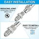 thumbnail image 5 of Conectores de Niple Reductor Hexagonal Adaptador de Tubo Macho 7/8 Flare JIC x Macho 3/8 NPT, 5 of 6