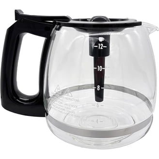 12-Cup Replacement Glass Carafe For Cuisinart Coffee Makers - Compatible With DCC-1100BK, DCC-1200, DCC-2650 Models