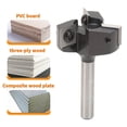 thumbnail image 3 of Insert Spoilboard Bit, 1-1/2 Inch Cutting Dia Screw Locking 3 Flute Router Bit Standard 8mm Shank  for Wooden Board Planing Slotting, 3 of 8