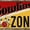 Bowling Zone Wall Sign, variant on Elephant Stock Bowling Zone Wall Sign Wall Art - Horizontal Canvas Wall Art - Living Room Wall Decor - Wall Signs Canvas - Black And Orange Decor - 12" x 8"
