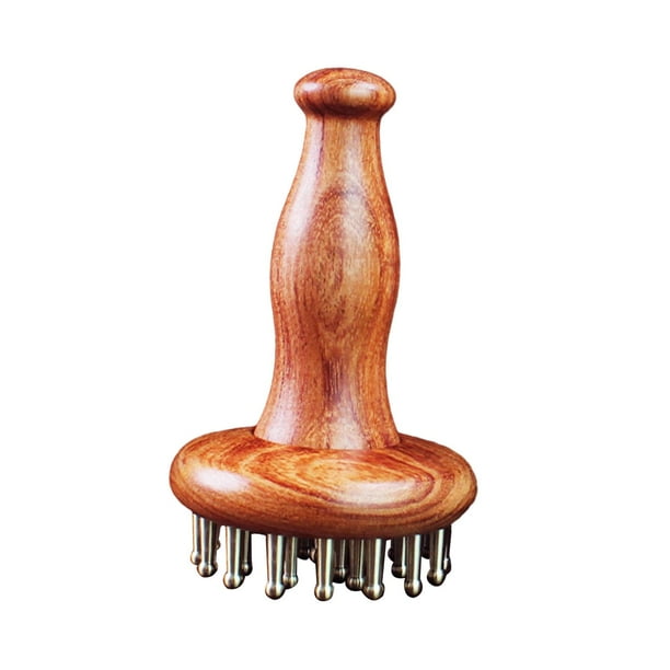 Masajeador de madera de mano con cepillo raspador Guasha, herramienta de masaje multifuncional para hombros, brazos, relajación muscular, piernas y