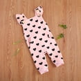 thumbnail image 3 of ITFABS Baby Casual Sleeveless Heart Pattern Button Down Jumpsuit with Pocket, 3 of 8