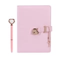thumbnail image 2 of A5 Diary Notebook Heart Shaped Lock Gift With Key Pen Stationery Secret Students, 2 of 3