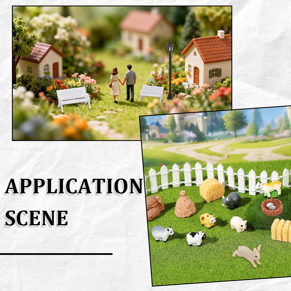 Resin Display Decorations Moss Micro Landscape Garden Decorations Mixed Shapes 12~150x8~150x6~30.5mm