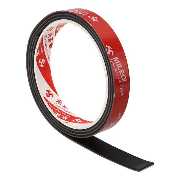 Neoprene Rubber Strips 9/16" x 1/16" x 3.3FT Adhesive Solid Rubber Sheet