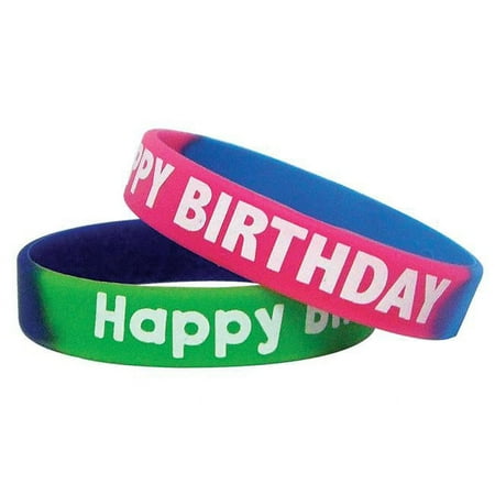 UPC: 0194629092451 | Teacher Created Resources Fancy Happy Birthday Two-Toned Wristband Pack 10 Per Pack 3 Packs