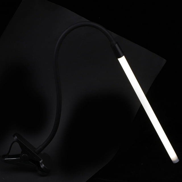 Phenofice 1Pc Bedside Lamps for Bedroom with Clipping Design Black Iron Study Lamp