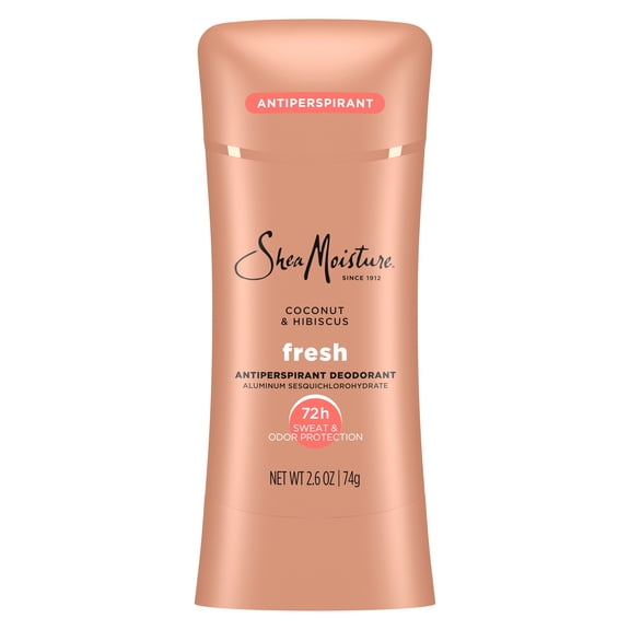SheaMoisture Antiperspirant Deodorant Stick For 48HR Sweat & Odor Protection Fresh With No Parabens & No Mineral Oil ,2.6 oz