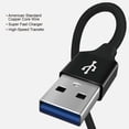 thumbnail image 3 of Bemz USB-C to USB-A Charger Cable for Samsung Galaxy A03s (Heavy Duty Nylon Fast Charging USB Type-C Cable) - 6.5 Feet (2 Meters) - Black, 3 of 5