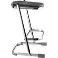 thumbnail image 4 of Pemberly Row 24" Ergonomic Modern Metal Elephant Z-Stool in Black/Chrome, 4 of 8