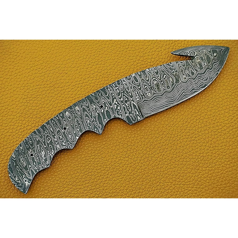 9 inches Long Hand Forged Trailing Point Gut Hook Skinning Knife