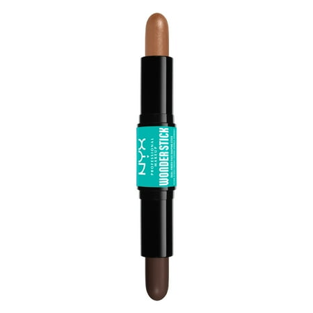 NYX Professional Makeup Wonder Stick Contour Stick, 2-in-1 Highlight and Contour, Deep, 0.14 oz