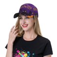 thumbnail image 2 of Baseball Cap, Purple Happy Halloween Trucker Hats Women Dad Hat for Workouts - Baseball hat Adjustable Size, 2 of 7
