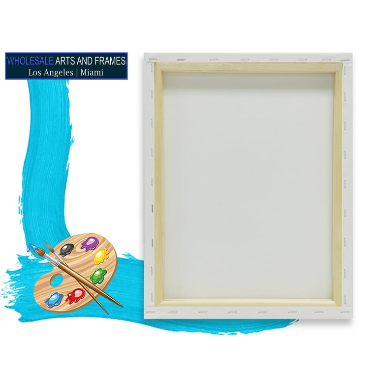 Stretched Canvases for Painting 24x36 Inch 2-Pack, 12 oz Triple