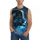 thumbnail image 1 of Fotbe Celestial Ram Night Sky Men's Camiseta sin Mangas Estampada para Hombres, Playera Casual para Gimnasio, Entrenamiento, Playa-Small, 1 of 7