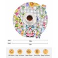 thumbnail image 6 of 15 Inch Round Placemats Set of 4, Easter Gnomes Non Slip Heat Insulation PP Table Mats, Spring Floral Eggs Flowers Butterflies Gray Plaid Washable Place Mats for Kitchen Dining Party Table Decor, 6 of 7