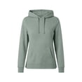 thumbnail image 5 of Josdec Drawstring Hooded Sweatshirts for Women Solid Color Long Sleeve Pullover Kangaroo Pocket Side Split Hem Casual Hoodies S-2XL, 5 of 9