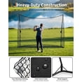 thumbnail image 4 of QinaQin 10x7x3 Ft Golf Practice Hitting Net with Carrying Case, Heavy-Duty Training Net, Suitable for Backyard, Indoor and Outdoor Chipping Practice, Designed By Golfer for Golfers, 4 of 7
