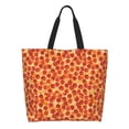 thumbnail image 1 of Easygdp Pizza Bolsas Tote para Mujer, Bolsos de Hombro para Viaje, Bolsos de Mano de Gran Capacidad para Compras y Trabajo, 1 of 8