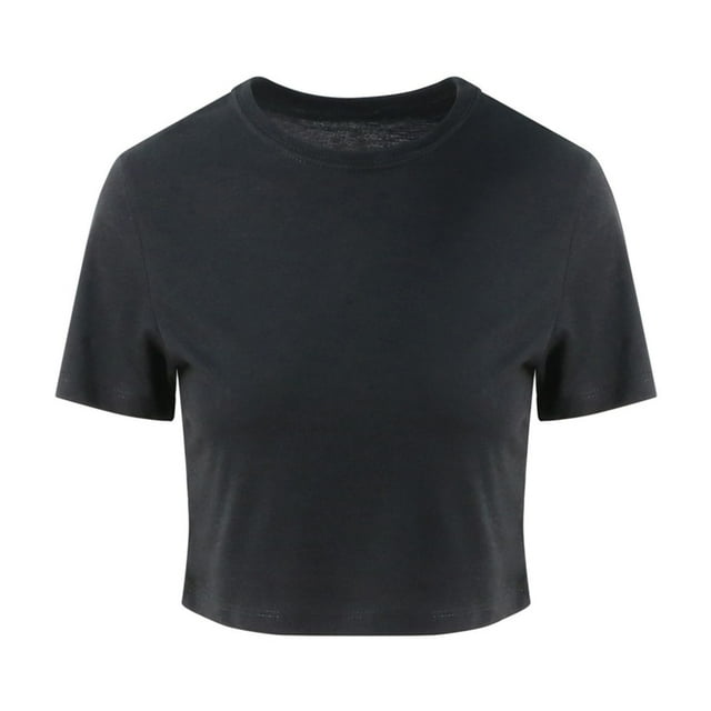 AWDis Just Ts Womens Girlie Tri-Blend Cropped T-Shirt