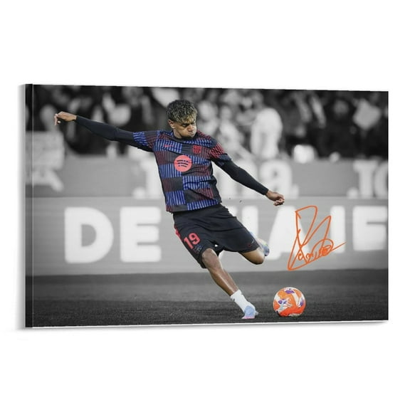 Lamine Yamal Soccer Poster Football Player Canvas Wall Art (42) Poster For Bedroom Kitchen Bathroom Living Room Office Decor