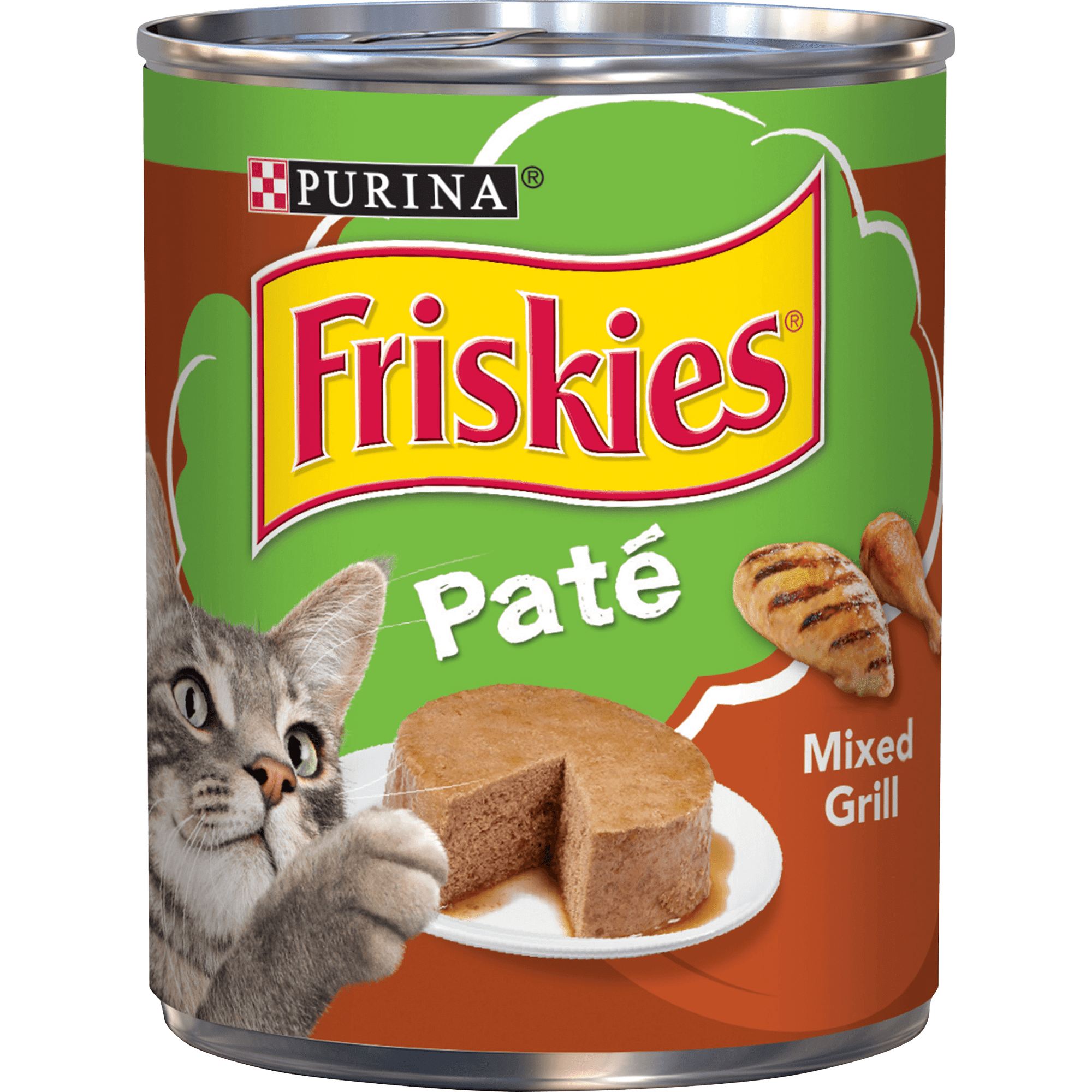 Friskies Pate Wet Cat Food, Pate Mixed Grill, 13 oz. Can