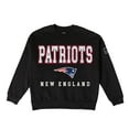 thumbnail image 6 of Women's Gameday Couture Black New England Patriots Oversized Level Up Black Label Premium Fleece Sweatshirt, 6 of 6