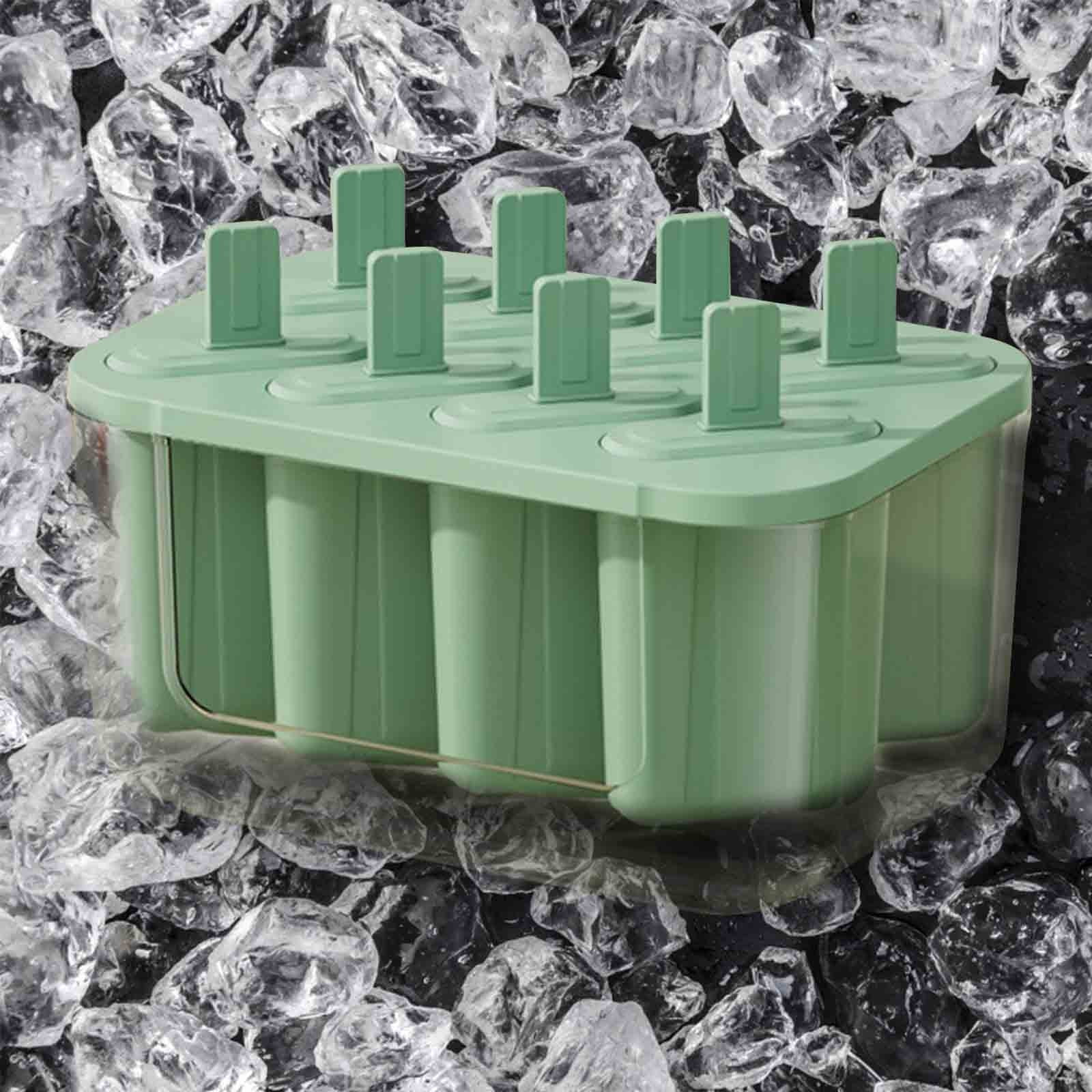 Tunhigl Sales Silica Gel Ice Tray Film with 22-cell Ice Box with Lid Food-grade Ice Maker Home Ice-cream Popsicle