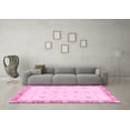 thumbnail image 3 of Ahgly Company Indoor Rectangle Oriental Pink Traditional Area Rugs, 7' x 9', 3 of 4
