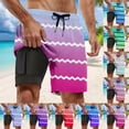thumbnail image 2 of Kcolen Mens Swim Trunks 7 Inch,Mens Elastic Waist Swim Shorts Light Upf Swimsuit for Men Summer Beach Board Shorts, 2 of 5