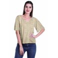thumbnail image 1 of Moomaya Blouse d'Été Boho à Manches Courtes en Rayonne Imprimée pour Femmes, 1 of 5