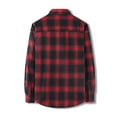 thumbnail image 3 of 2025 Spring New Retro Tassel Long Sleeve Plaid Shirt Coat, Couple Shirt, Unisex Loose Fit, Casual, 3 of 3