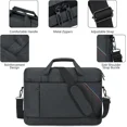 thumbnail image 4 of 15 - 15.6 Inch Laptop Shoulder Bag for Man Work Briefcase Slim Computer Carrying Case Handbag with Shoulder Strap, 4 of 6