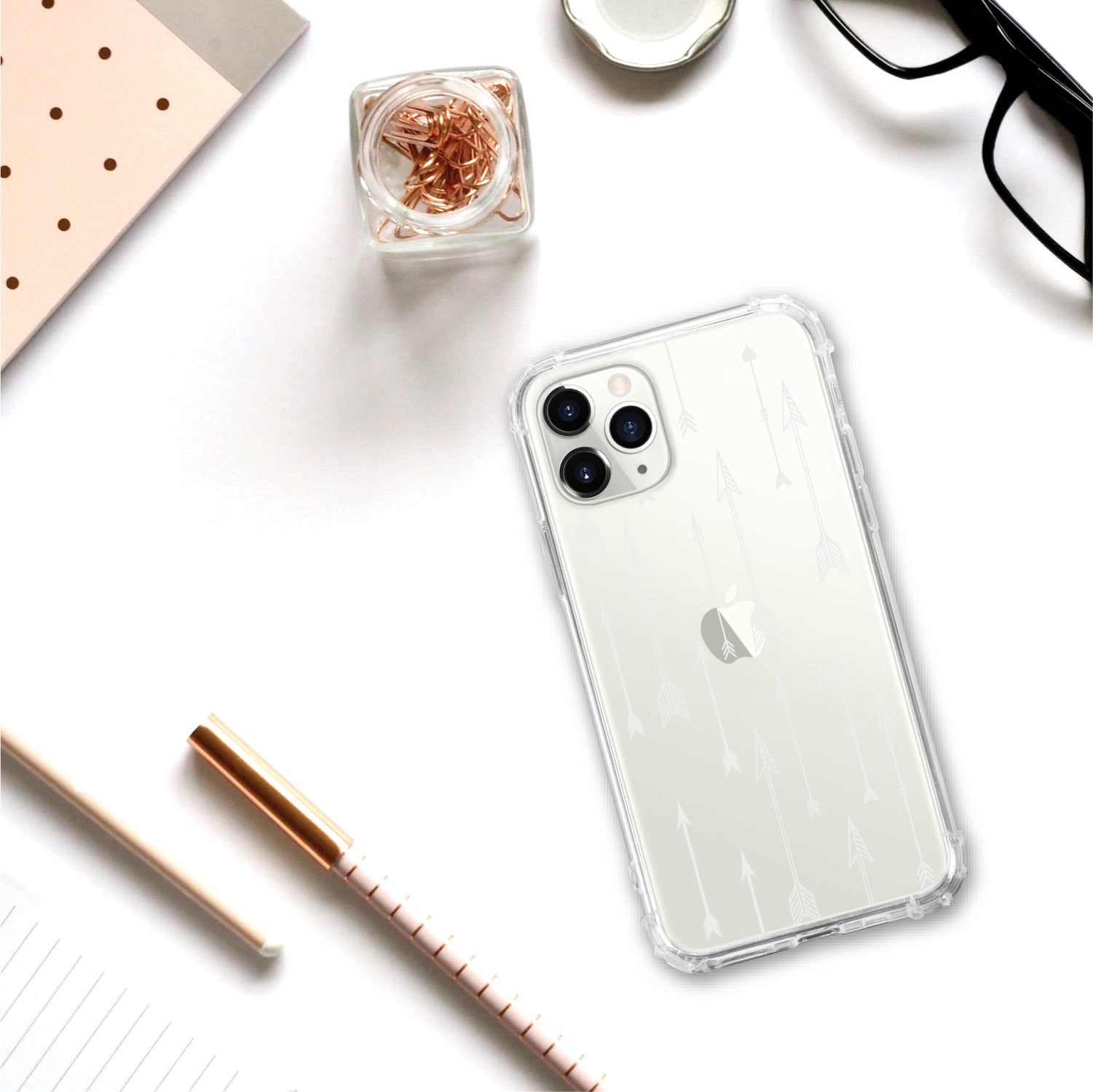 OTM Essentials iPhone 11 Pro Max Phone Case, Flying Arrows White